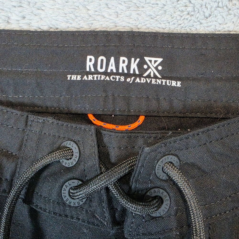 Roark Layover 2.0 Pants Mens 34 Black Travel Tech Utility RP305 Stretch Relaxed - Picture 3 of 10